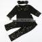 Hot Sales Sequin Toddler Girls Clothing Sets With Headband Fall 2016