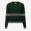 All-over Ribbing Crew Neck Wool Cashmere Blend Sweater With High Quality Wool Sweater