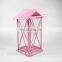 Vintage Black and Pink Glass Metal Lantern Wedding Favors