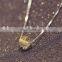 Single Bead Ball Pendant Silver Chain Necklace Colorful Precious Natural Crystal Necklace Jewelry
