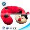 Custom funny u cushion travel pillow soft fashion plush balck cat u shape cartoon pillow