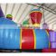 Train inflatable bounce house,naughty castle,jumping castle combo