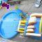 Distribution price inflatable slide and round swimming water pool For Amusement park