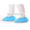 White/blue indoor disposable PP non woven shoe cover