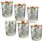 Stainless steel coloured drinking glasses