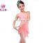 One-piece practice tassel children latin dance costume dress with size S M L ET-094