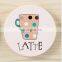 Promotional gift round absorbent ceramic coaster
