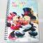 Factory price leather cover 3d meeting spiral notebook