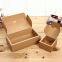 Brown kraft folding package paper burger box