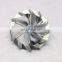 HT12B 41.00/56.00mm 6+6 BLADES High Performance Turbo Aluminum 2618/milling/Billet Compressor Wheel for 14411-31N03
