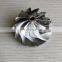 TD04HL 19T 46.02/58.00mm 11+0 Blades 49189-X High Performance Turbocharger Milling/aluminum 2618/billet Compressor Wheel