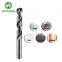5D 4mm Solid Carbide Drill Bits For Steel Drilling With Inner Coolant Hole