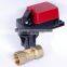 2 way brass G1" DN25 4-20ma 6Nm proportional control ball valve for central air-conditioning, AC100-240V