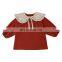 6729 New fashion korean spring baby girls turndown collar casual dress