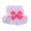 Manufacturer wholesale pink purple blue beautiful floral hand made pet clothes dog dress