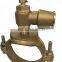 Bronze Ferrule with  saddle clamp for pe pipe