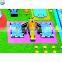 2018 factory pvc tarpaulin new inflatable water park on land prices for adults with pool& slide