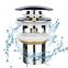Basin sink drain waste Push button Click Clack pop up with overflow