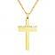 Stainless Steel Cross Bible Religion Ornament Christian Crucifix Necklace