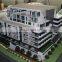 Lakeside building model with water feature, house model for construction and real estate