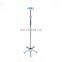 5 legs Mobile Stainless Steel Collapsible IV Pole Drip Infusion Stand for Hospital