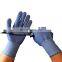 Dark blue HPPE stainless steel wire cut resistant grade 5 cut resistant gloves