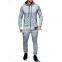 Wholesale men's high quality men's casual sports plus size cotton long-sleeved cardigan jogger suit custom hoodie