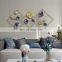Wall Decor Display Lobby Gold House Wrought Iron Interior Bedroom And Living Room Frame Art Hanging Flower Metal Home Wall Decor