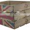 Rustic DIY wooden storage box Country Crate with Union Jack Print 4