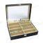 Glasses Storage Box Custom 8 Slots Leather Glasses Packaging Cases Display