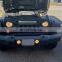 Matte Black Front Grill for 2007-2017 Jeep Wrangler JK/JKU Rubicon Sahara Sport (w/LED Off-Road Lights)