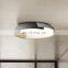 Minimalist Simple Modern Ceiling Lamp Wood Grain Iron Acrylic LED Ceiling Light for Bedroom Decorative