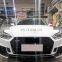 2017-2020 Front bumper with grill for Audi A5 RS5 style Auto modified High quality PP material body kit