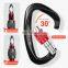 JRSGS Carabiner Clips Aluminium Snap Hook 25KN Ultra-Light Locking Climbing Carabiner Customized the LOGO S7104B