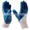 Safety Cuff Cotton Jersey Coated blue gloves nitrile Gloves Work