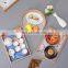 Nordic Rectangular Hand Painted Color Plate Hotel Food Bread Wood Bamboo bardia Tray
