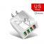 High Quality US Standard 5v 3a  Multi-port 4 Usb Wall Charger Smart Quick USB Charger