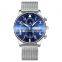 NIBOSI Men's Watches Military Luxury Brand Watch Mens Quartz Mesh Band Fashion Chronograph Luminous Watch 2368 2020 Glass Men