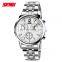 9070 skmei wholesaler Wristwatch Movt Quartz Watch factory price Stainless Steel black silver watches men