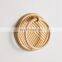 Hot Sale Hanging Rattan Towel Hooks, Wall Hanging Towel Rack, Circle Towel Bar Bathroom Woven Natural vietnam cheap wholesale