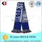 100 % acrylic fashion football tassel scarf infinity big logo sports football team scarf