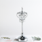 Candlestick Holder Ornaments Crystal Silver Romantic Table Candle Stand Wedding Event Decoration
