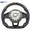 White/Red/Blue/Gray Stitching Carbon Fiber Steering Wheel Alcantara leather For VW Golf MK7 7.5 GTI GTD GTE R 2013-2020 Polo GTI For Tiguan for Passat DSG