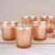 Mercury Votive Holders Rose Gold Set Of 6 Pcs / Glass Cups Jar / Glass Tealight For Wedding Table Decor