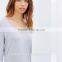 Women long sleeve 100%cotton fashionable t shirt design comfortable t shirt TS040