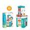 Children's Plastic Kitchen Play Set Sound & Light-Enhanced Toy Table Play House
