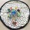 Waterproof play mat for baby toy storage