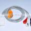 Unicare ECG professional AHA Standard M1673A ECG cable 3 leadwires