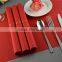 PVC Plastic Table mat dinner placemat table cloth red placemat 45*30cm