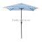6.5x6.5 feet blue white stripe sqaure rectangular outdoor umbrella from factory